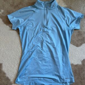 Noble Outfitters Light Blue Short Sleeve Riding Top